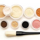 13pc Mineral makeup kit foundation eyeshadow brush set-Fairly light-Light-Medium-Tan-Dark-Deep Veil