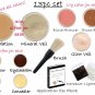13pc Mineral makeup kit foundation eyeshadow brush set-Fairly light-Light-Medium-Tan-Dark-Deep Veil