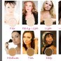 13pc Mineral makeup kit foundation eyeshadow brush set-Fairly light-Light-Medium-Tan-Dark-Deep Veil