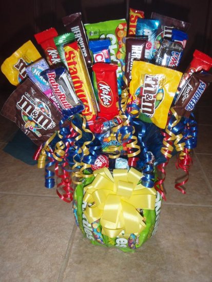 Skittle Base Candy Bouquet