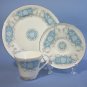 Aynsley Moonlight Rose Cup Saucer & Dessert Plate Trio Set