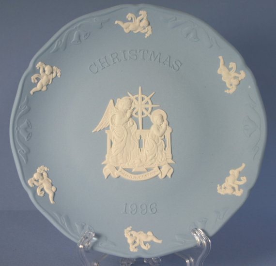 Wedgwood Christmas Story 1996 ANNUNCIATION Plate - Jasperware