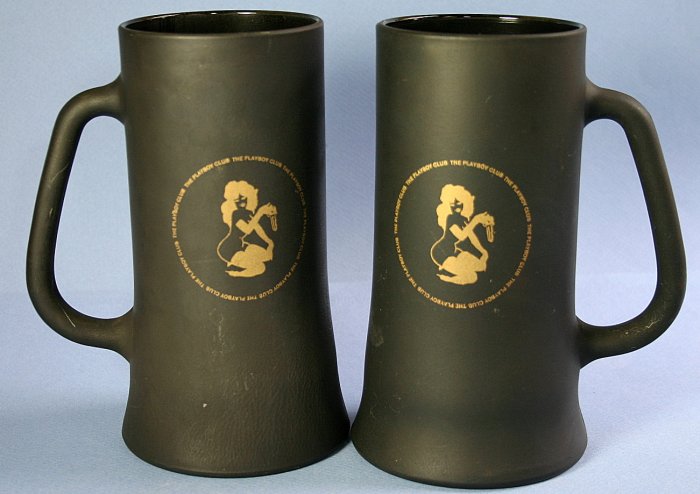 Vintage 12oz Playboy Beer Mugs 1960s Original Playboy Key Club Mug 1162