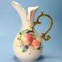 Lefton China Applied Fruit Pitcher Vase by Geo Z. Lefton