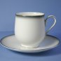 Sango 6175 Grey Mist Cup and Saucer Set (Flat)