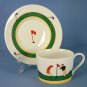 Christopher Stuart Fairway Flat Cup & Saucer Set