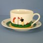 Christopher Stuart Fairway Flat Cup & Saucer Set