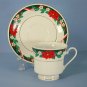 Tienshan Deck The Halls (Verge) Cup and Saucer Set (Footed)