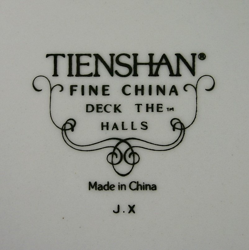 Tienshan Deck The Halls (Verge) Oval Serving Platter