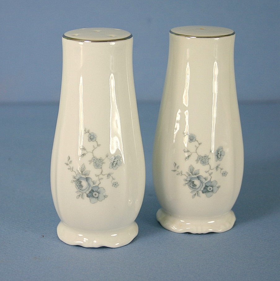 Johann Haviland (Bavaria) Blue Garland Salt and Pepper Set