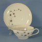 Creative Platinum Star Burst Flat Cup & Saucer