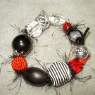 red & black bracelet