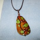 brown acrylic pendant