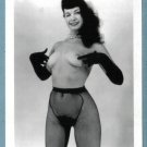 BETTY PAGE TOPLESS NUDE BREASTS HAIRY PUSSY NEW REPRINT 5X7  #173