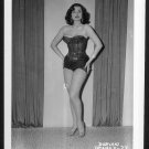 STRIPPER DORIAN DENNIS BOSOMY BLACK BUSTIER POSE NEW REPRINT 5 X 7 #77