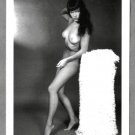 BETTY PAGE TOTALLY NUDE BREASTS HAIRY PUSSY NEW REPRINT 5X7  #596