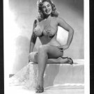 VIRGINIA BELL BUSTY BOSOMY SEQUINED BRA POSE NEW REPRINT 5 X 7 #183