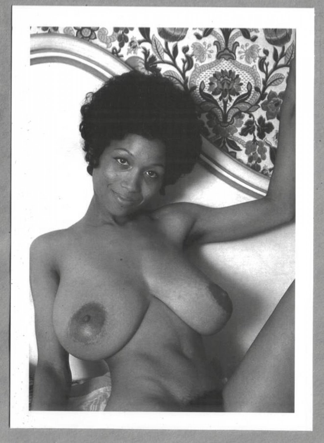 EBONY SYLVIA MCFARLAND TOPLESS NUDE HUGE BREASTS HAIRY PUSSY NEW REPRINT  5X7 SM-7