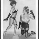 JANEY REYNOLDS & PAL TOPLESS NUDE HUGE HEAVY HANGING BOOBS POSE 5X7 NEW REPRINT #28