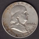1954-P FRANKLIN SILVER HALF DOLLAR CIRCULATED CONDITION