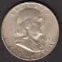 1949-D FRANKLIN SILVER HALF DOLLAR CIRCULATED CONDITION