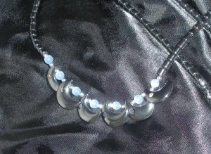 Moons w/Blue Necklace