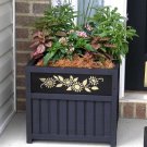 15" Black Vine  patio planter