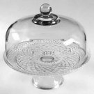 Anchor Hocking Wexford-Clear Round Cake Stand with Lid