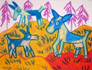 ALPINE Frisk Dairy Goat Giclee Art Print 8.5 x 11 NEW
