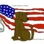 Chocolate Lab for President Dog Art Print