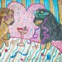Tibetan Mastiff Masquerade Martini Dog Art Giclee Print