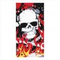 Flamming Skull Beach Towel