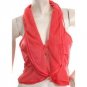 NEW UNIQ LACY LAPEL BOHO VEST TOP S-M FRE WORLDWIDE SHIP