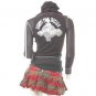 NEW GANGSTA BLING URBAN DRIFT GAL SEXY HOODIE JACKET SM FREE WORLDWIDE SHIPPING