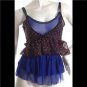 JAPAN POLKADOT NEON LAYERS GIRLY TOP FREE WORLDWIDE SHIP