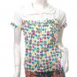 NEW CUTE JAPAN COLORFUL HEARTS POLO TOP FREE WORLDWIDE SHIPPING