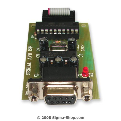 Serial Atmel ISP programmer works with AVR Studio 4