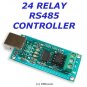 USB > RS485 > 24 Channel Relay Board Controller