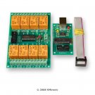USB Eight Channel Relay Board - RS232 Serial controlled, PCB