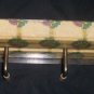 Jewelry etc. Wall Hook Decoupaged By Hand in Mackenzie Childs Discontinued Napkins