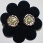 Silver toned Sunflower Stud Earrings