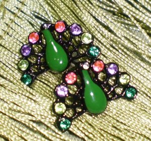 Peacock Stud Earrings