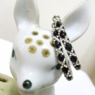 Black Hoops with CZ Criss Cross Pattern