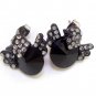Chic Aves Black Crystal Stud Earrings