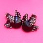 Chic Aves Black Crystal Stud Earrings