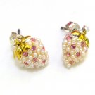 Mini Pearly Stud Earrings (Strawberry)