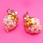Mini Pearly Stud Earrings (Strawberry)