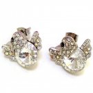 Chic Aves Clear Crystal Stud Earrings