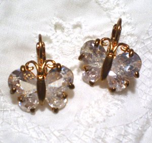 Crystal Buttefly with Leverbacks