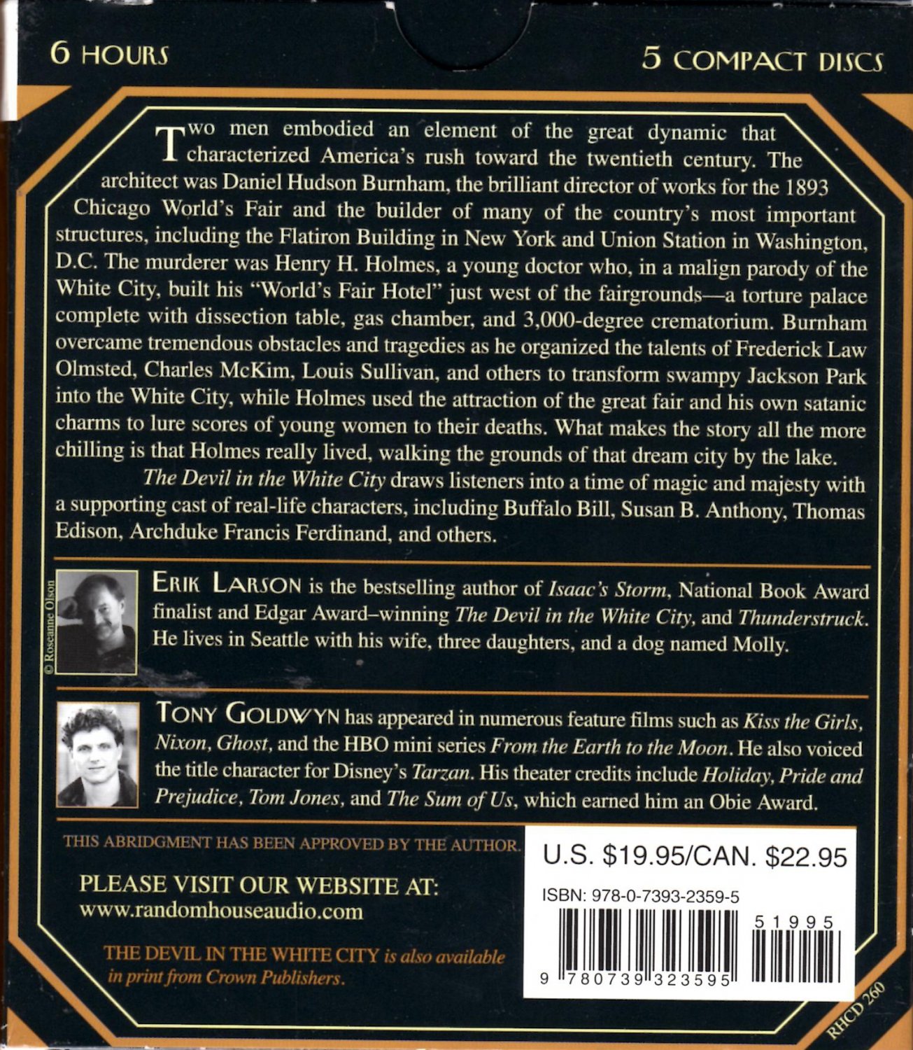 The Devil in the White City by Erik Larson The Devil in the White City by Erik Larson
